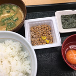 なか卯 - 納豆 ( ´θ｀) 朝定食