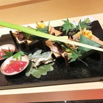 銀座 しのはら - 緑豊かな八寸