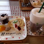 こまめカフェ - ランチの飲み物とプラス200円のデザートプレート