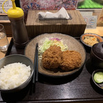 牛かつ いち華 - 2019.05.19 メンチカツ定食