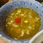 鶏そば そると - 鯛つけそばのスープ