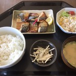 どんちゃん亭 - 焼きサバ定食＝７５０円