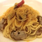 トラットリア 29 - 「キタッラ　牡蠣とからすみのオイルソース」：海の豊かさを満喫！コクと香りの荘厳なる多重奏♪