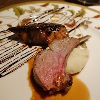 フレンチ割烹 宿 - 温かい前菜（子羊・フォワグラ）