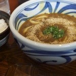 Kamaageudontomoan - 牛すじ旨煮カレーうどん＋ごはん