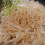 越前らーめん 塩てつ - 塩てつラーメン＋白ねぎ