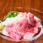 Hiroshima specialty grilled sashimi