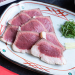 Grilled heart sashimi