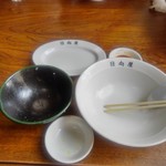 青竹手打ラーメン 日向屋 - ごちそうさまでした