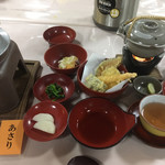 一畑山薬師寺 食堂 - 予約しておいた季節料理