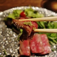 フレンチ割烹 宿 - 塩とわさびが合う