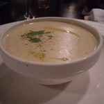 キャトルラパン - ◆◆ﾎﾟﾛﾈｷﾞと安納芋のスープ、美味し。