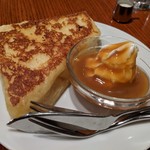 108070379 - [料理] フレンチトースト (ハーフ) プレート全景♪Ｗ