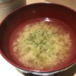 すし小粋 - ♪アオサの味噌汁