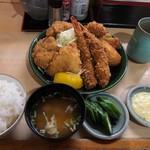 とんかつ春 - 盛り合わせ1450円