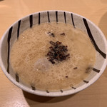 饗 くろ喜 - 鴨白湯つけそば つけ汁（1,200円） 2019.4