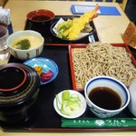 むぎとろ つたや - 麦とろ御膳 & セット天麩羅！これだけ食えば登頂出来るだろう！