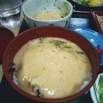 Mugitoro Tsutaya - 麦とろ飯完成！結構粘度が強い！