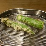 てんぷら 深町 - アスパラ