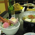 出雲・玉造温泉 佳翠苑 皆美 - えびの刺身がおいしかった