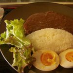 Obaya - カレーライスの煮卵トッピング\700