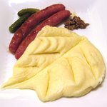 ブラッスリ 風間 - アリゴ・ホッカイドウ、道産豚のソーセージ付き（1500円）