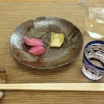 そばきり すゞ木 - お新香で蕎麦前を♪