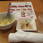 新台北 - ナムルと中華スープ