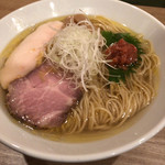 人力俥 - 絶妙の塩加減の南高梅の塩そば