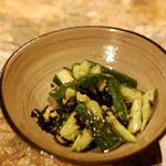 町家和食 京町恋しぐれ - 胡瓜のごま塩七味和え