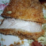 とんかつ あじろ - １５０ｇの断面