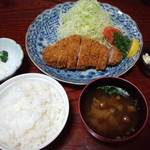 とんかつ あじろ - 上ロースとんかつ２００ｇ＠１４００円