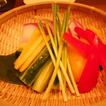 Ikokoro Takaraya - 生野菜の盛り合わせ特製肉味噌で