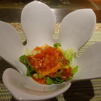 日本料理 海幸 - 焼物　伊勢エビのチリソース？