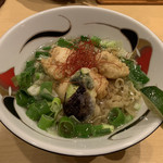 饗 くろ喜 - 真河豚の天ぷらそば（1,300円）2019.5