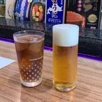 すし処金太郎 - お茶 生ビール