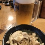 Yakitori Koubou - 生ビールにお通し。