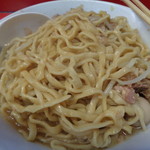 ラーメン二郎 - 丁度良い茹で具合