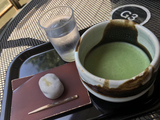 Kiyomechaya - きよめ餅とお抹茶セット500円