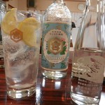 丸千葉 - キン宮焼酎（レモン炭酸割り）