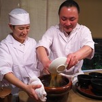 京天神 野口 - 炊き込みご飯、からすみをたっぷり投入でーす！