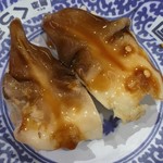 無添くら寿司 - キャーーー！！！トリ貝！！！この前は変な白トリだったのに！
            
            
            うん。トリ貝っぽい味はしてる。
            
            
            しかしなんでツメ？？？
            
            醤油でイイと思うんだけどなぁ〜〜〜
            
            
            
            