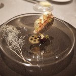 ASAHINA Gastronome - 鷲鳥のフォアグラと黒トリュフのテリーヌ、ゴールデンキウイのクーリ