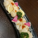 なごみダイニング とんぼ - 生ホタテのカルパッチョ880円×2