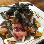 博多磯ぎよし - 葉ワサビと刺身和え♪美味し！