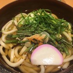 浪花そば - 山菜うどん380円