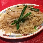 Gyouzano Teiou - 「海老入り塩焼きそば」298円也。