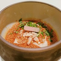 TexturA - イチリンハナレのよだれ鶏(高坂鶏)　及び　に、つける餃子と山椒麺、それに豆乳 の三段活用　