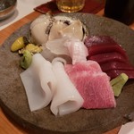 沢庵 - お刺身盛り合わせ