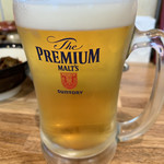 ラーメン まこと屋 - 生ビール(中)♡¥390(税抜)